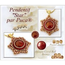 Picture of Accessories, Pendant, Earring, Jewelry, Necklace with text Pendentif "Star" par Puca® Pas...