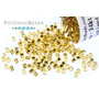 Picture of Treasure, Gold, Medication, Pill with text POTOMACBEADS mac cBeads.com ca - 24kt Gold Lin...