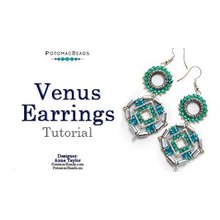 Picture of Accessories, Earring, Jewelry, Gemstone with text POTOMACBEADS Venus Earrings Tutorial An...