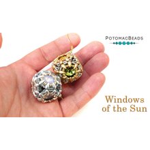 Picture of Accessories, Earring, Jewelry with text POTOMACBEADS Windows of the Sun of the Sun.
