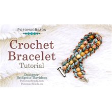 Picture of Accessories, Bead, Prayer, Prayer Beads with text POTOMACBEADS Crochet Bracelet Tutorial ...