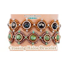 Picture of Accessories, Jewelry, Earring, Ornament, Gemstone with text POTOMACBEADS Crossing Halos B...