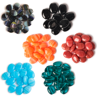Czech Glass Puffed Oval Beads Collection 9x12mm | 6 Colors