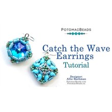 Picture of Accessories, Turquoise, Gemstone, Jewelry, Earring with text POTOMACBEADS Catch the Wave ...