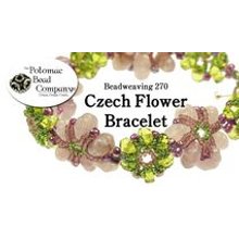 Picture of Accessories, Jewelry, Bracelet, Gemstone with text Beadweaving 270 Company Czech Flower B...