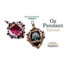 Picture of Accessories, Earring, Jewelry, Gemstone with text POTOMACBEADS Oz Pendant Tutorial -.