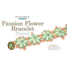 Picture of Accessories, Turquoise, Jewelry with text POTOMACBEADS Passion Flower Bracelet Tutorial D...