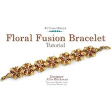 Picture of Accessories, Jewelry, Smoke Pipe with text POTOMACBEADS Floral Fusion Bracelet Tutorial D...