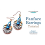 Picture of Accessories, Earring, Jewelry with text POTOMACBEADS Fanfare Earrings Tutorial Designer: ...