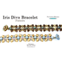 Picture of Accessories, Jewelry, Bracelet with text Iris Diva Bracelet POTOMACBEADS Pattern Designer...