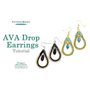 Picture of Accessories, Earring, Jewelry with text POTOMACBEADS AVA Drop Earrings Tutorial AVA Drop.