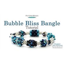 Picture of Accessories, Bracelet, Jewelry, Gemstone, Bead with text POTOMACBEADS Bubble Bliss Bangle...