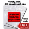 Multi pack zipper vacuum sealer bags