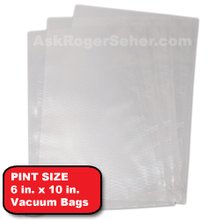 6x10 in. Vacuum Sealer Bags with Mesh Liner (100-pack)