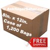 8x12 case pack of 1200 bags