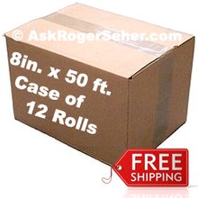 Case Pack of 12 Rolls of 8 in. x50 ft. Vacuum Sealer Bagging ** FREE Shipping **