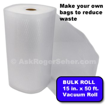 6 x 50' Full Mesh Vacuum Seal Roll - 1 Pack