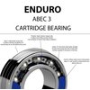 Enduro ABEC 3 deep groove radial bearing blowup view