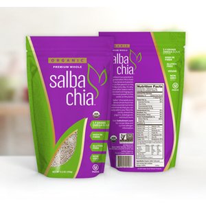 Salba Chia Organic Premium Whole Seed - 10.5oz/container - approx. 20 servings
