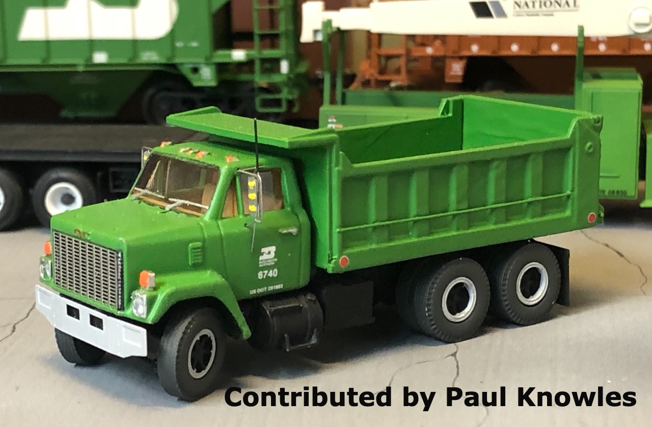 93 N Scale 80's Brigadier Short Dump Truck Kit by Showcase Miniatures 