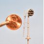 N Scale PRR Mast Assembly Kit For Signal Head - Photo Etch Stainless & Brass - Showcase Miniatures