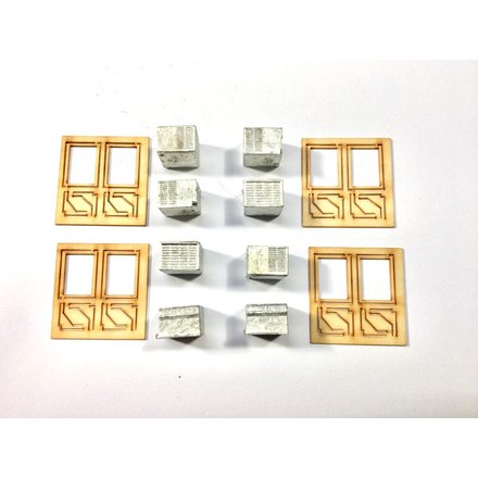 Showcase Miniatures HO Scale Gas Pumps (2100) - Century Foundry White Metal Kit