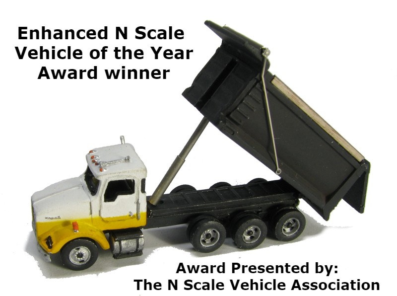 N Scale Hi-Rail Rotary Dump Truck Kit-Model Railroad by Showcase Miniatures 135 