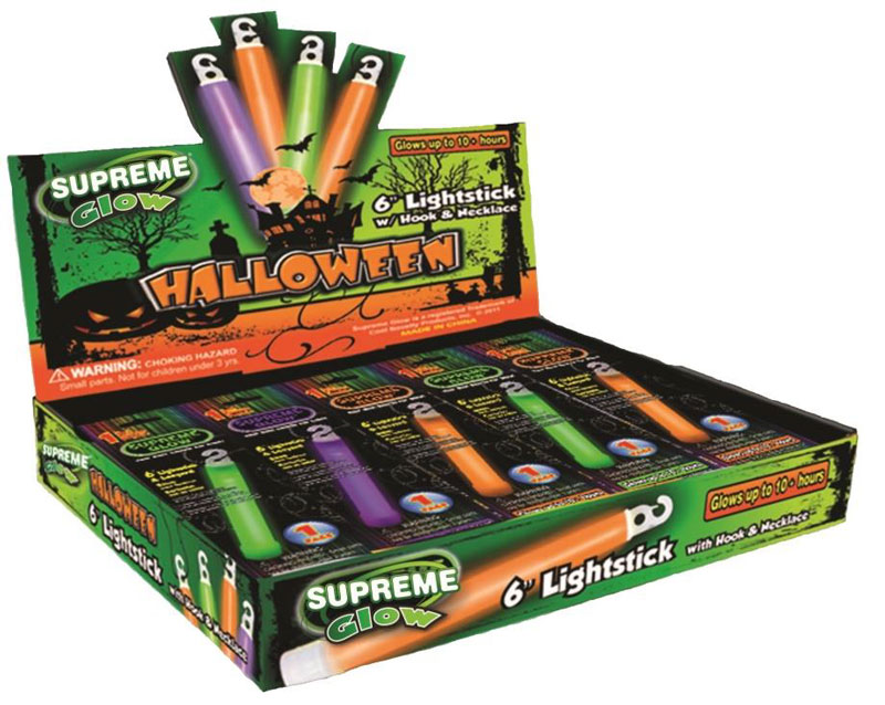 6" Supreme Halloween Glow Stick