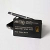Black Diamond Titanium Card with Embedded Gold Ingot.  Custom project for Anglo Far-East.