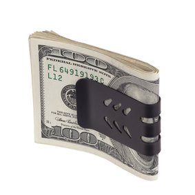 The mini-VIPER™ Titanium Money Clip - Black Diamond Finish