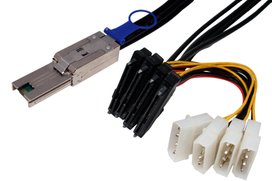 Mini SAS-SAS Drive x 4, Fanout cable, Generic