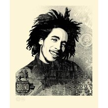 Obey Giant "Bob Marley - Lively Up Yourself" Signed Letterpress