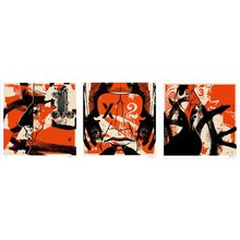 Kinsey "12 Inch Series II-Triptych" Signed Screen Prints