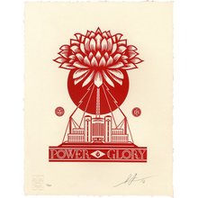 Obey Giant "Power Glory" Signed Letterpress