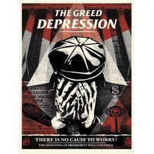 Obey Giant "Greed Depression" Signed Screen Print