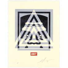 Obey Giant "Pyramid Top Icon" Signed Letterpress