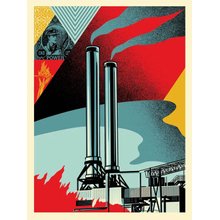 Obey Giant "Factory Stacks (Endless Power)" Signed Screen Print