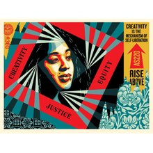 Obey Giant "Creativity, Equity, Justice" Signed Screen Print