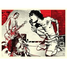Obey Giant "Your Rules My War - Red" Signed Screen Print