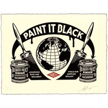 Obey Giant "Paint It Black" Signed Letterpress