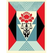 Obey Giant "Cultivate Justice - Red" Signed Screen Print