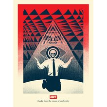 Obey Giant "Conformity Trance - Red" Signed Screen Print