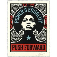 Obey Giant "Push Forward" Signed Letterpress