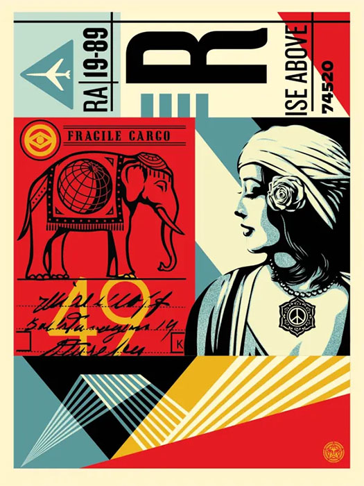 Obey Giant "Fragile Cargo" Signed Screen Print